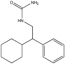 (2-cyclohexyl-2-phenylethyl)urea Struktur