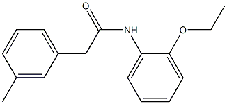 N-(2-ethoxyphenyl)-2-(3-methylphenyl)acetamide Struktur