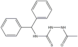 1-acetamido-3-benzhydrylthiourea Struktur