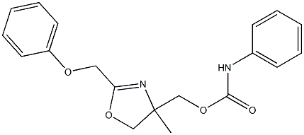 [4-methyl-2-(phenoxymethyl)-5H-1,3-oxazol-4-yl]methyl N-phenylcarbamate Struktur