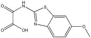 2-[(6-methoxy-1,3-benzothiazol-2-yl)amino]-2-oxoacetic acid Struktur