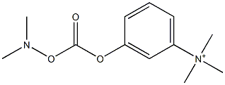 [3-(dimethylaminooxycarbonyloxy)phenyl]-trimethylazanium Struktur