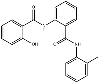 2-[(2-hydroxybenzoyl)amino]-N-(2-methylphenyl)benzamide Struktur