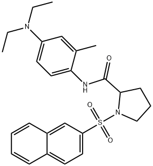 N-[4-(diethylamino)-2-methylphenyl]-1-naphthalen-2-ylsulfonylpyrrolidine-2-carboxamide Struktur