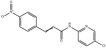 (E)-N-(5-chloropyridin-2-yl)-3-(4-nitrophenyl)prop-2-enamide Struktur