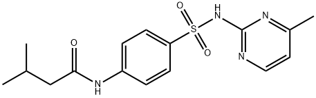 3-methyl-N-[4-[(4-methylpyrimidin-2-yl)sulfamoyl]phenyl]butanamide Struktur