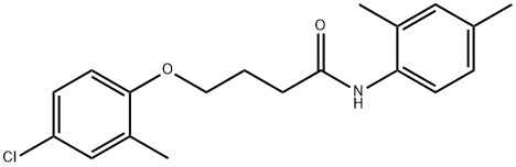 4-(4-chloro-2-methylphenoxy)-N-(2,4-dimethylphenyl)butanamide Struktur