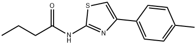 N-[4-(4-methylphenyl)-1,3-thiazol-2-yl]butanamide Struktur