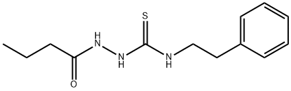 1-(butanoylamino)-3-(2-phenylethyl)thiourea Struktur