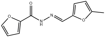 N-[(E)-(5-methylfuran-2-yl)methylideneamino]furan-2-carboxamide Struktur