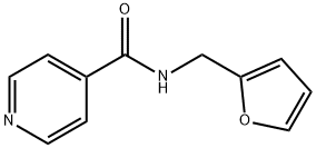 N-(furan-2-ylmethyl)pyridine-4-carboxamide Struktur