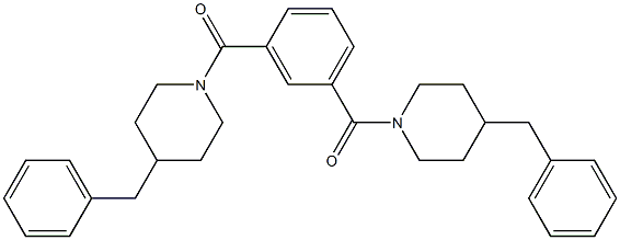 [3-(4-benzylpiperidine-1-carbonyl)phenyl]-(4-benzylpiperidin-1-yl)methanone Struktur