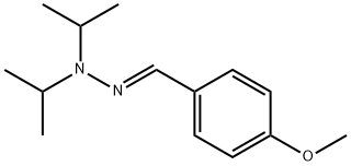 N-[(E)-(4-methoxyphenyl)methylideneamino]-N-propan-2-ylpropan-2-amine Struktur