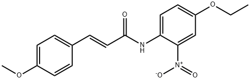 (E)-N-(4-ethoxy-2-nitrophenyl)-3-(4-methoxyphenyl)prop-2-enamide Struktur