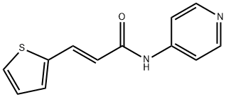 (E)-N-pyridin-4-yl-3-thiophen-2-ylprop-2-enamide Struktur