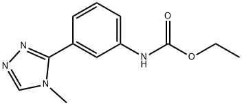 ethyl N-[3-(4-methyl-1,2,4-triazol-3-yl)phenyl]carbamate Struktur