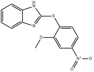 2-(2-methoxy-4-nitrophenyl)sulfanyl-1H-benzimidazole Struktur