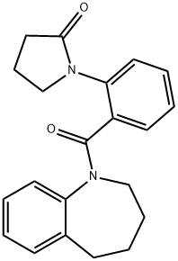 1-[2-(2,3,4,5-tetrahydro-1-benzazepine-1-carbonyl)phenyl]pyrrolidin-2-one Struktur