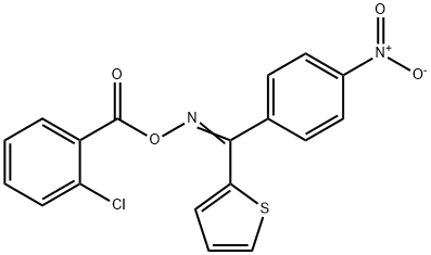 [(Z)-[(4-nitrophenyl)-thiophen-2-ylmethylidene]amino] 2-chlorobenzoate Struktur