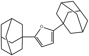 2,5-bis(1-adamantyl)furan Struktur