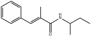 (E)-N-butan-2-yl-2-methyl-3-phenylprop-2-enamide Struktur