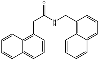 2-naphthalen-1-yl-N-(naphthalen-1-ylmethyl)acetamide Struktur