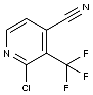 2-Chloro-3-trifluoromethyl-isonicotinonitrile Struktur