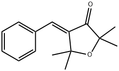 (4E)-4-benzylidene-2,2,5,5-tetramethyloxolan-3-one Struktur