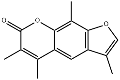 3,5,6,9-tetramethylfuro[3,2-g]chromen-7-one Struktur