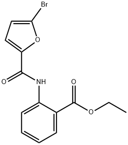 ethyl 2-[(5-bromofuran-2-carbonyl)amino]benzoate Struktur