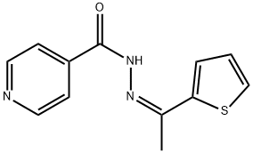 N-[(Z)-1-thiophen-2-ylethylideneamino]pyridine-4-carboxamide Struktur