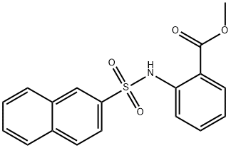 methyl 2-(naphthalen-2-ylsulfonylamino)benzoate Struktur