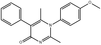 1-(4-methoxyphenyl)-2,6-dimethyl-5-phenylpyrimidin-4-one Struktur