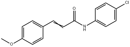 (E)-N-(4-chlorophenyl)-3-(4-methoxyphenyl)prop-2-enamide Struktur