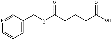 5-oxo-5-(pyridin-3-ylmethylamino)pentanoic acid Struktur