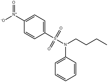 N-butyl-4-nitro-N-phenylbenzenesulfonamide Struktur