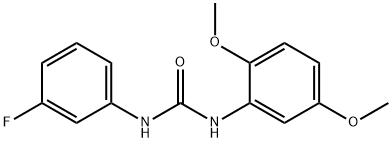 1-(2,5-dimethoxyphenyl)-3-(3-fluorophenyl)urea Struktur