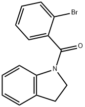 (2-bromophenyl)-(2,3-dihydroindol-1-yl)methanone Struktur