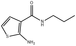 2-amino-N-propylthiophene-3-carboxamide Struktur