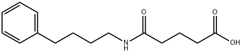 5-oxo-5-(4-phenylbutylamino)pentanoic acid Struktur