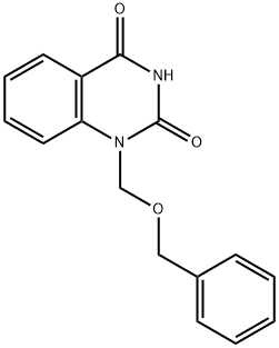 1-(phenylmethoxymethyl)quinazoline-2,4-dione Struktur