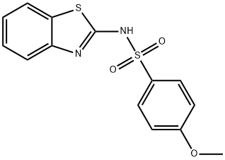 N-(1,3-benzothiazol-2-yl)-4-methoxybenzenesulfonamide Struktur