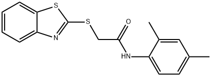 2-(1,3-benzothiazol-2-ylsulfanyl)-N-(2,4-dimethylphenyl)acetamide Struktur