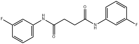 N,N'-bis(3-fluorophenyl)butanediamide Struktur