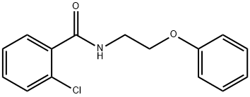 2-chloro-N-(2-phenoxyethyl)benzamide Struktur