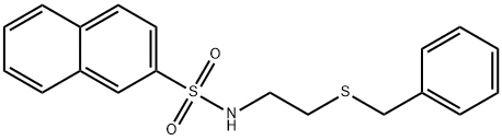 N-(2-benzylsulfanylethyl)naphthalene-2-sulfonamide Struktur