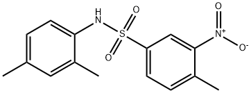 N-(2,4-dimethylphenyl)-4-methyl-3-nitrobenzenesulfonamide Struktur