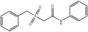 2-benzylsulfonyl-N-phenylacetamide Struktur