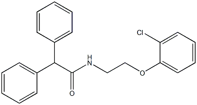 N-[2-(2-chlorophenoxy)ethyl]-2,2-diphenylacetamide Struktur