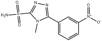 4-methyl-5-(3-nitrophenyl)-1,2,4-triazole-3-sulfonamide Struktur